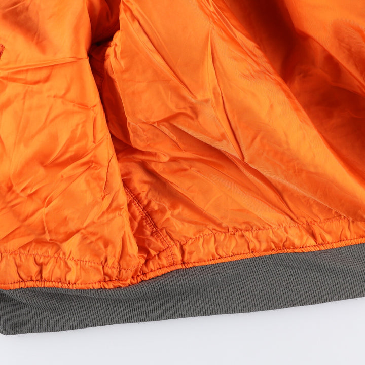 90'S civilian Alpha MA-1 style padded military flight jacket, made in the USA, men's size XXL, vintage Nylon Khaki type Vintage Second Hand