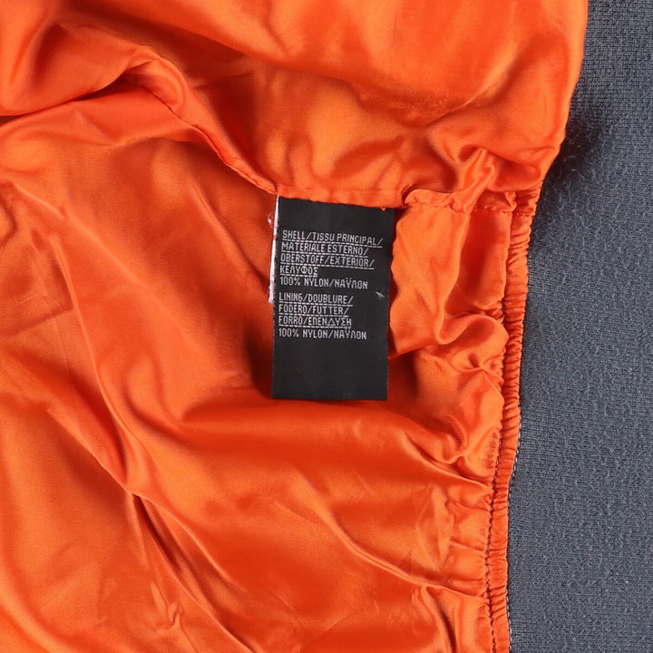 Civilian Schott MA-1 Military Flight Jacket, Men's Size Medium Nylon gray type Vintage Second Hand