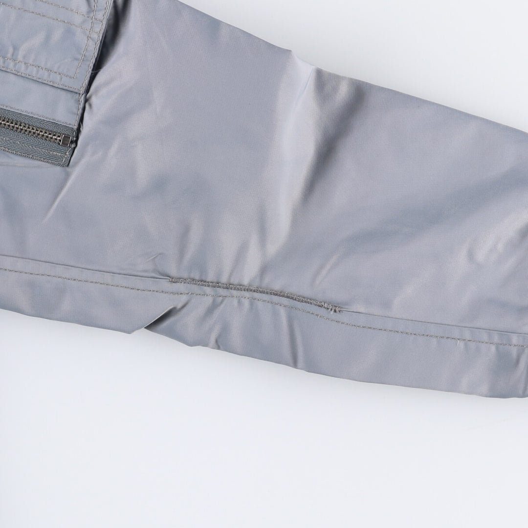 Civilian Schott MA-1 Military Flight Jacket, Men's Size Medium Nylon gray type Vintage Second Hand