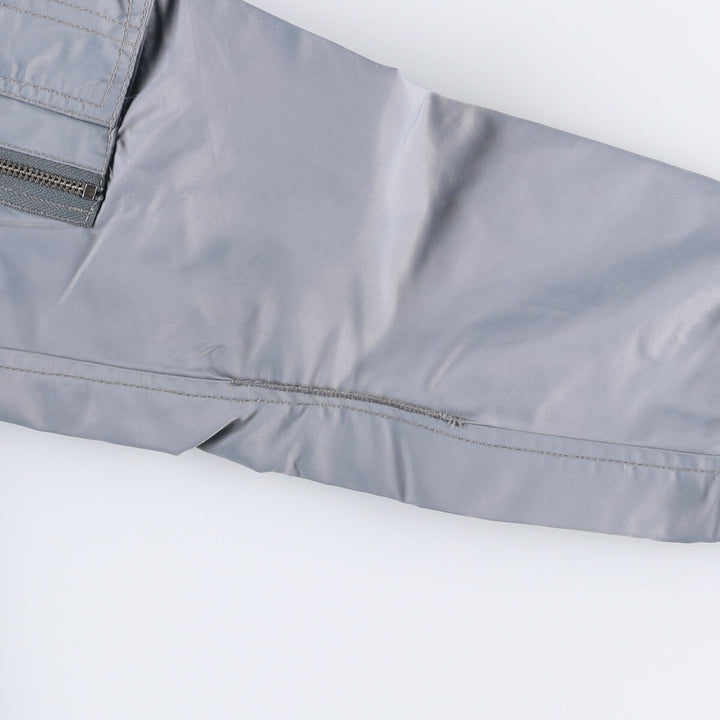 Civilian Schott MA-1 Military Flight Jacket, Men's Size Medium Nylon gray type Vintage Second Hand