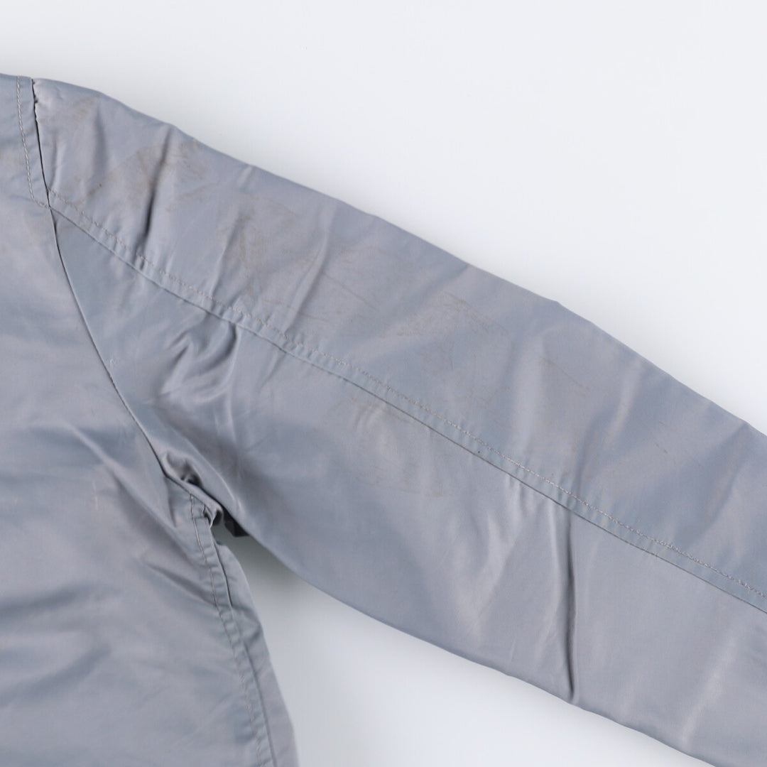 Civilian Schott MA-1 Military Flight Jacket, Men's Size Medium Nylon gray type Vintage Second Hand