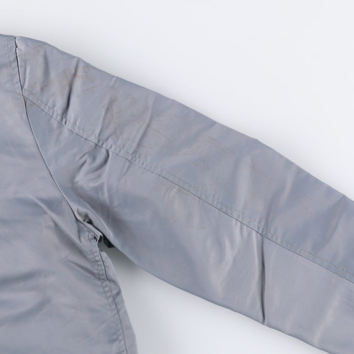 Civilian Schott MA-1 Military Flight Jacket, Men's Size Medium Nylon gray type Vintage Second Hand