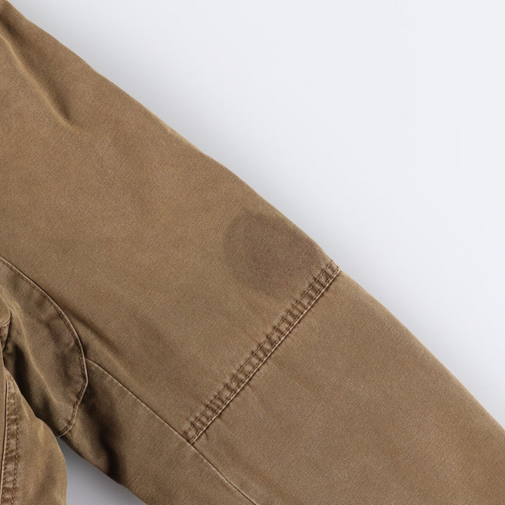 Levi's stand-collar padded military jacket, size M cotton beige type brown Vintage Second Hand