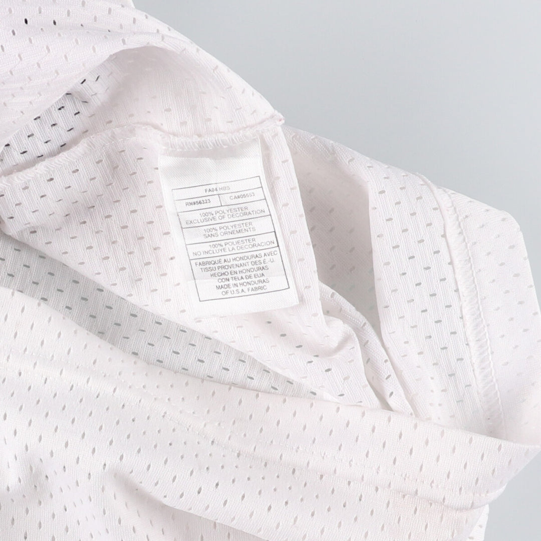 2000'S Nike Team NBA Chicago Bulls mesh tank top game shirt, men's size XL polyester white type Vintage Second Hand