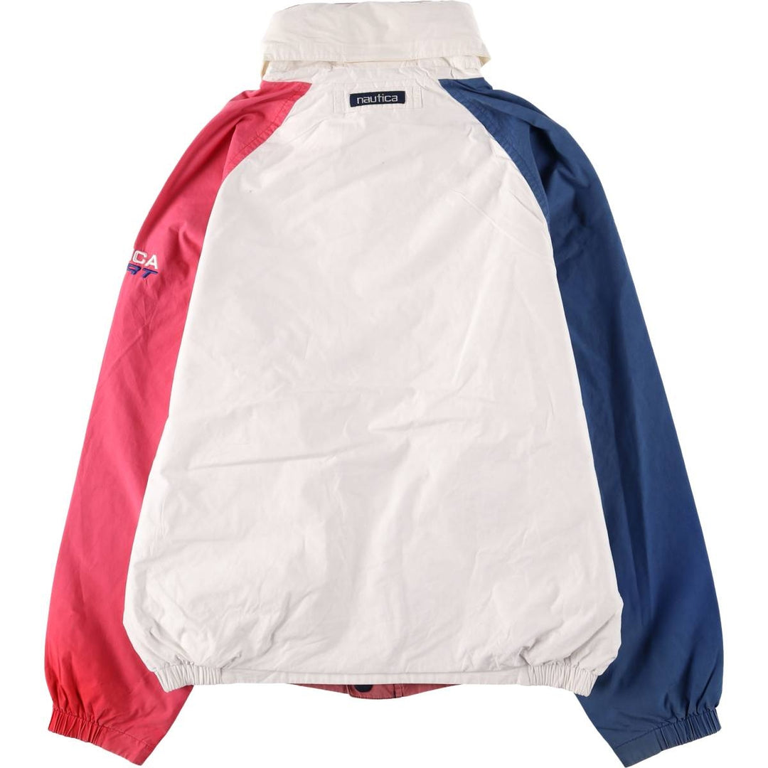90'S Nautica reversible sailing jacket, men's size XL cotton white type Vintage Second Hand