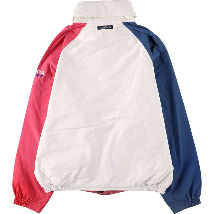 90'S Nautica reversible sailing jacket, men's size XL cotton white type Vintage Second Hand
