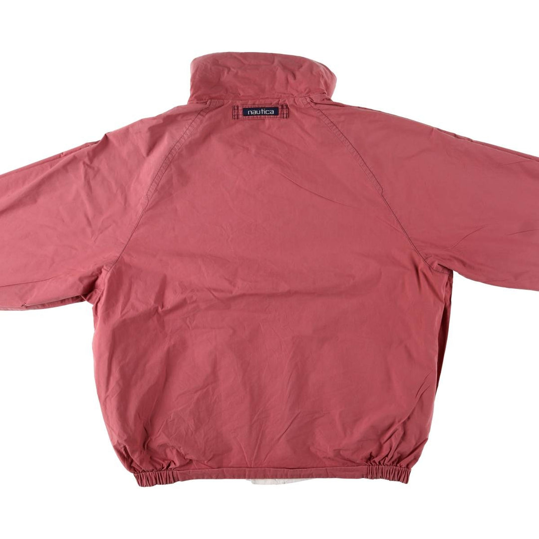 90'S Nautica reversible sailing jacket, men's size XL cotton white type Vintage Second Hand
