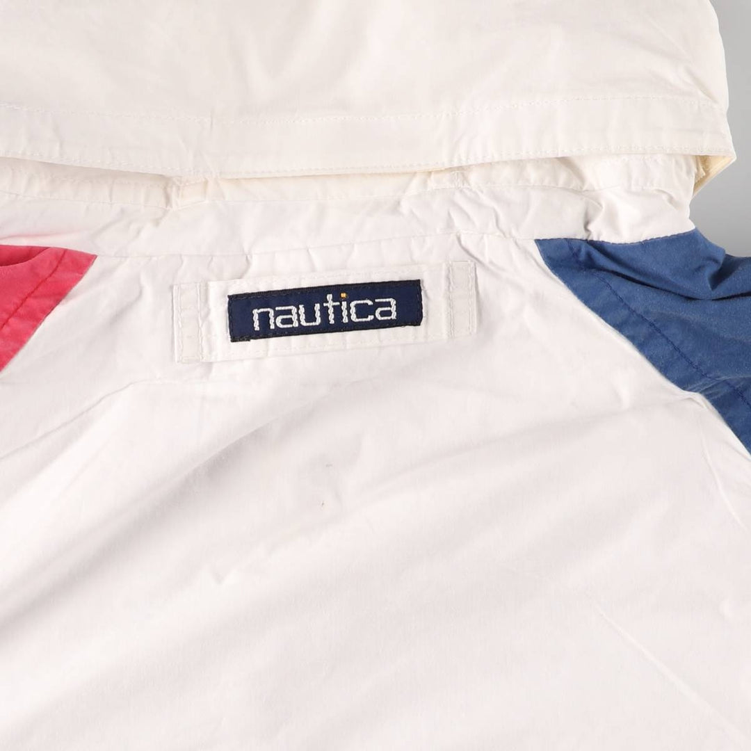 90'S Nautica reversible sailing jacket, men's size XL cotton white type Vintage Second Hand