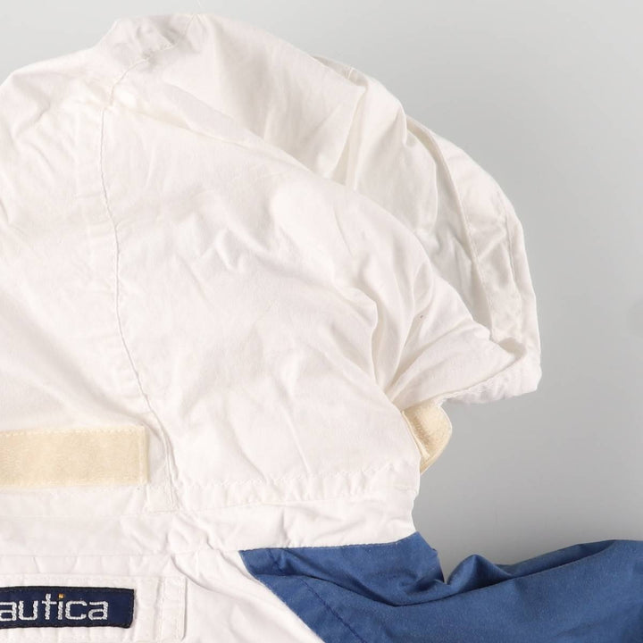 90'S Nautica reversible sailing jacket, men's size XL cotton white type Vintage Second Hand