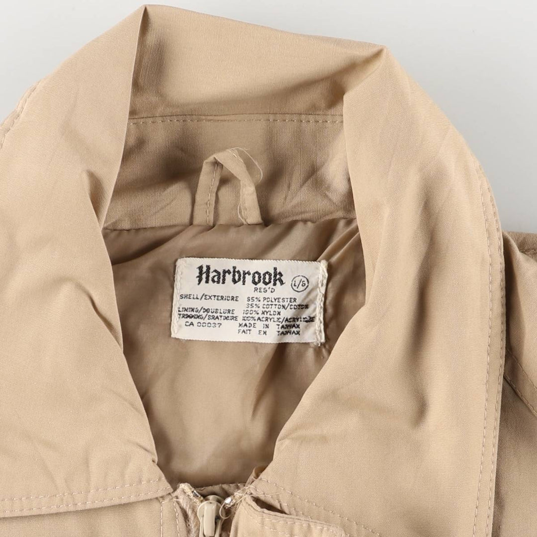 Harbrook windbreaker, men's size L polyester Beige type Vintage Second Hand