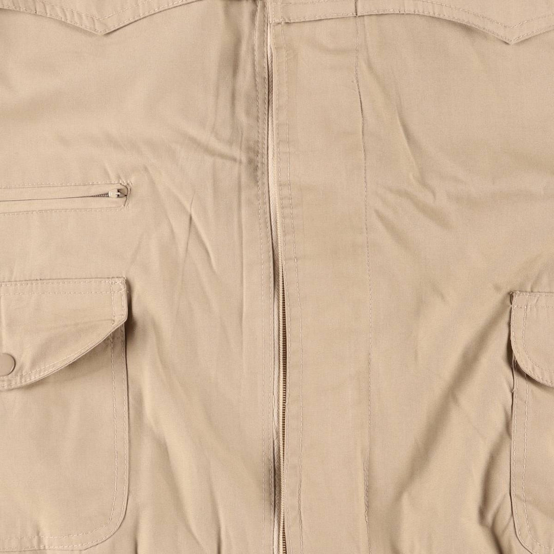 Harbrook windbreaker, men's size L polyester Beige type Vintage Second Hand