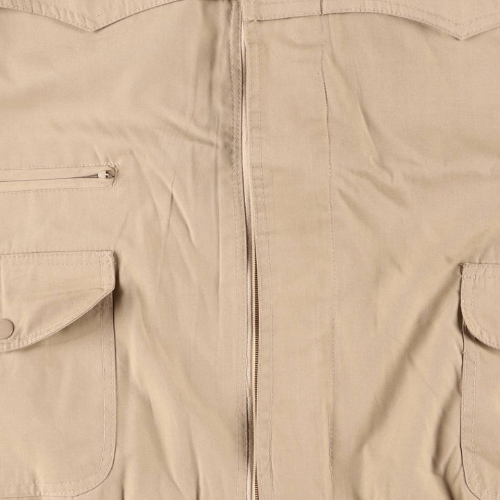 Harbrook windbreaker, men's size L polyester Beige type Vintage Second Hand