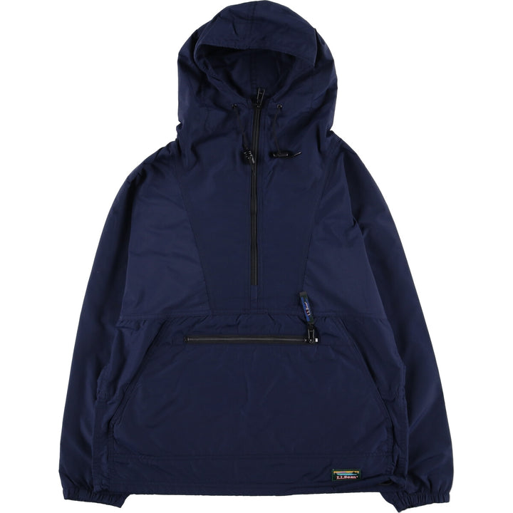 Vintage LLBean Anorak Parka from the 1970'S to 1980s, Made in USA, Women's Size Small Nylon navy blue type Vintage Second Hand