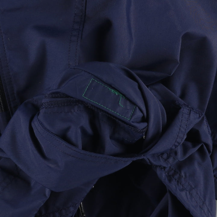 Vintage LLBean Anorak Parka from the 1970'S to 1980s, Made in USA, Women's Size Small Nylon navy blue type Vintage Second Hand