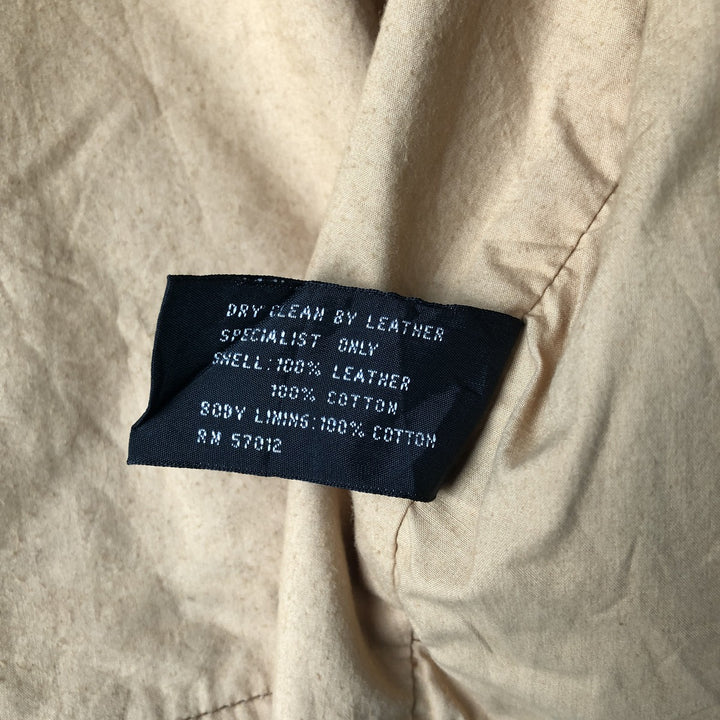Guess Open-Front Suede and Leather Vest, Men's Size L Suede leather brown type Vintage Second Hand