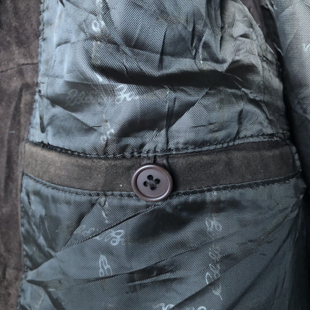Eddie Bauer padded leather vest, men's size M genuine leather brown type Vintage Second Hand