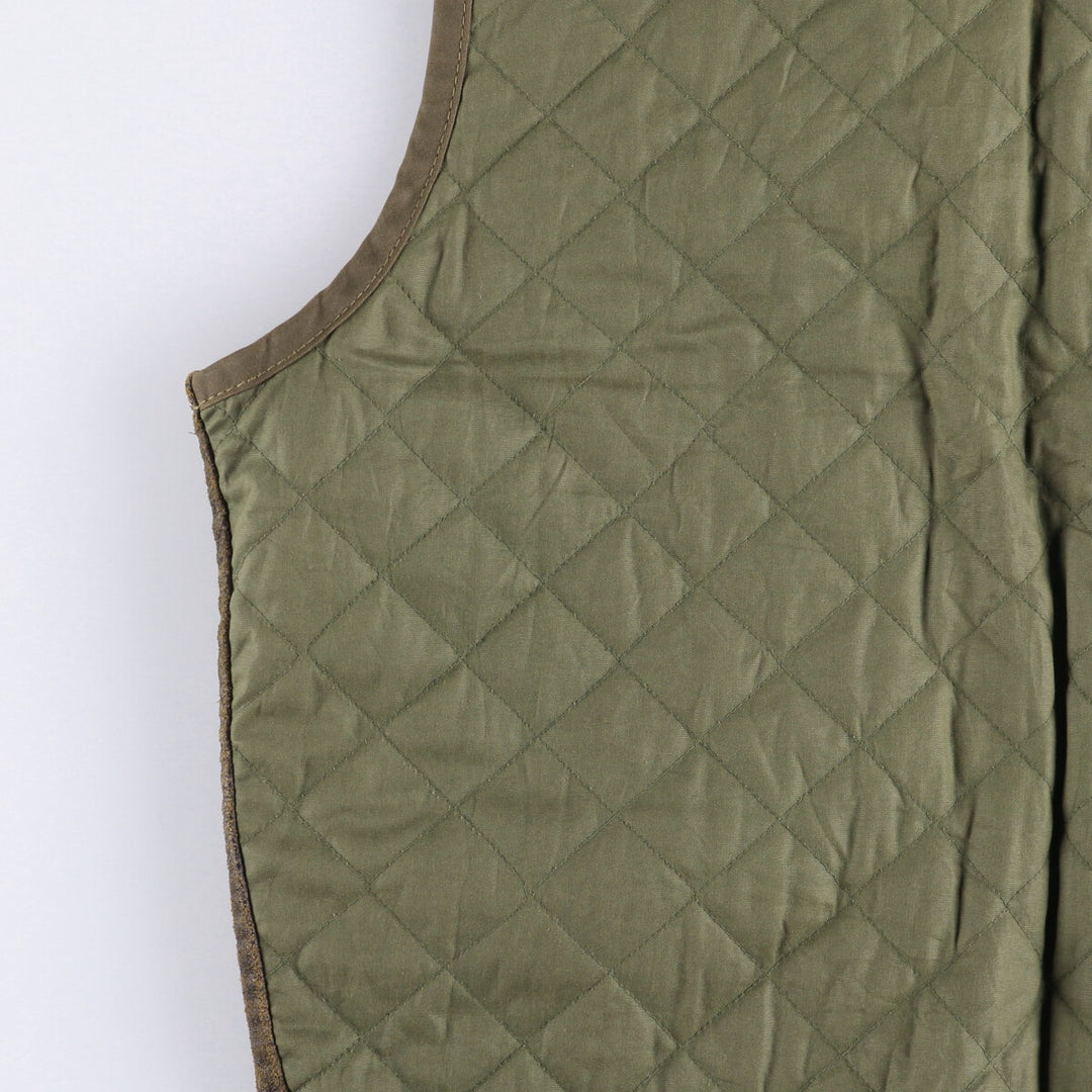90'S GAP Old Gap Switch Leather Vest, Men's Size Small genuine leather brown type Vintage Second Hand