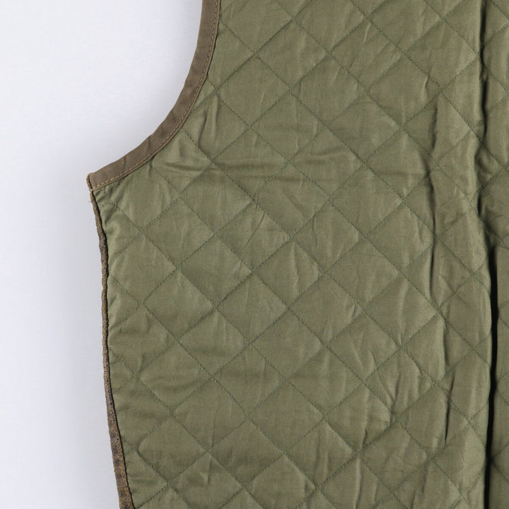 90'S GAP Old Gap Switch Leather Vest, Men's Size Small genuine leather brown type Vintage Second Hand