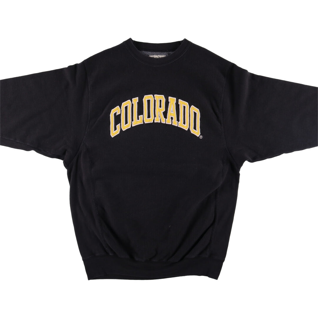 Vintage 90'S Steve and Barry's college sweatshirt, size XL, men's cotton black type Vintage Second Hand