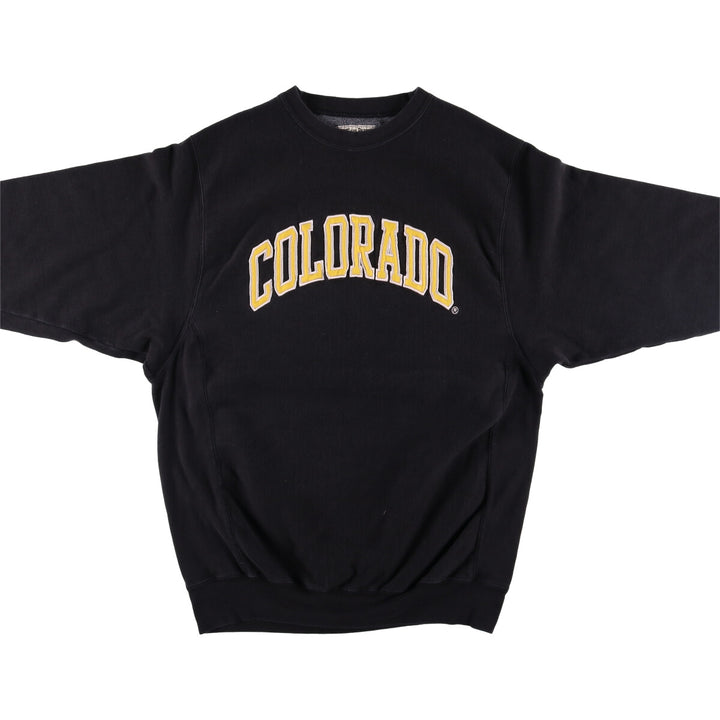 Vintage 90'S Steve and Barry's college sweatshirt, size XL, men's cotton black type Vintage Second Hand