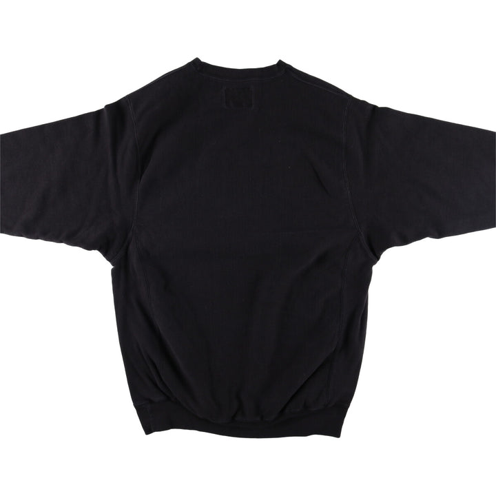 Vintage 90'S Steve and Barry's college sweatshirt, size XL, men's cotton black type Vintage Second Hand