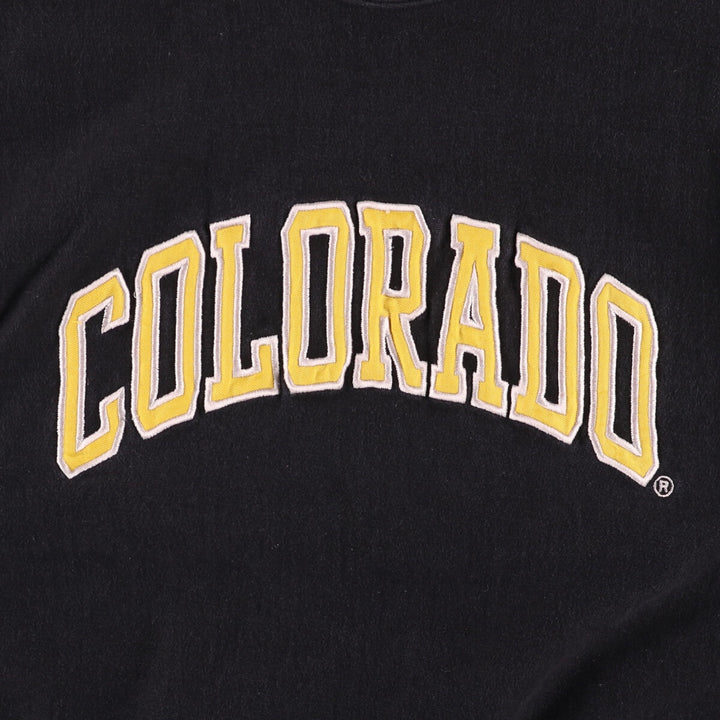 Vintage 90'S Steve and Barry's college sweatshirt, size XL, men's cotton black type Vintage Second Hand
