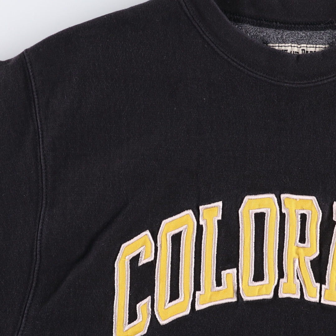 Vintage 90'S Steve and Barry's college sweatshirt, size XL, men's cotton black type Vintage Second Hand