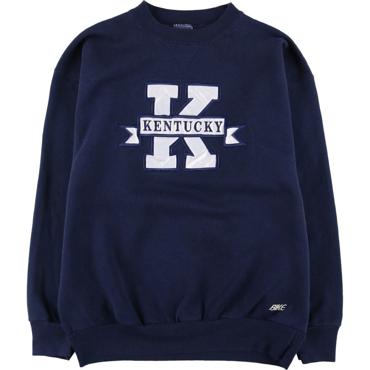 Vintage 90'S BIKE college sweatshirt, made in the USA, size L, men's cotton navy blue type Vintage Second Hand