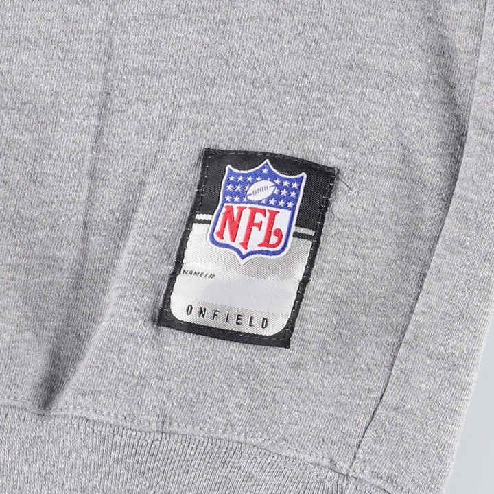 2000'S Reebok NFL PITTSBURGH STEELERS Sweatshirt, Men's Size Medium cotton gray type Vintage Second Hand