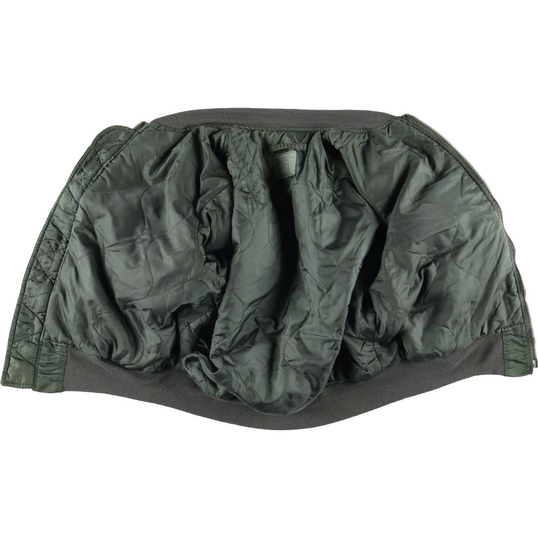 Vintage US military MA-1 style padded military flight jacket, men's size XL unclear Khaki type Vintage Second Hand