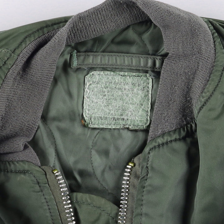 Vintage US military MA-1 style padded military flight jacket, men's size XL unclear Khaki type Vintage Second Hand