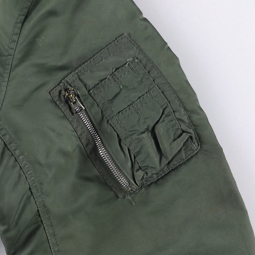 Vintage US military MA-1 style padded military flight jacket, men's size XL unclear Khaki type Vintage Second Hand