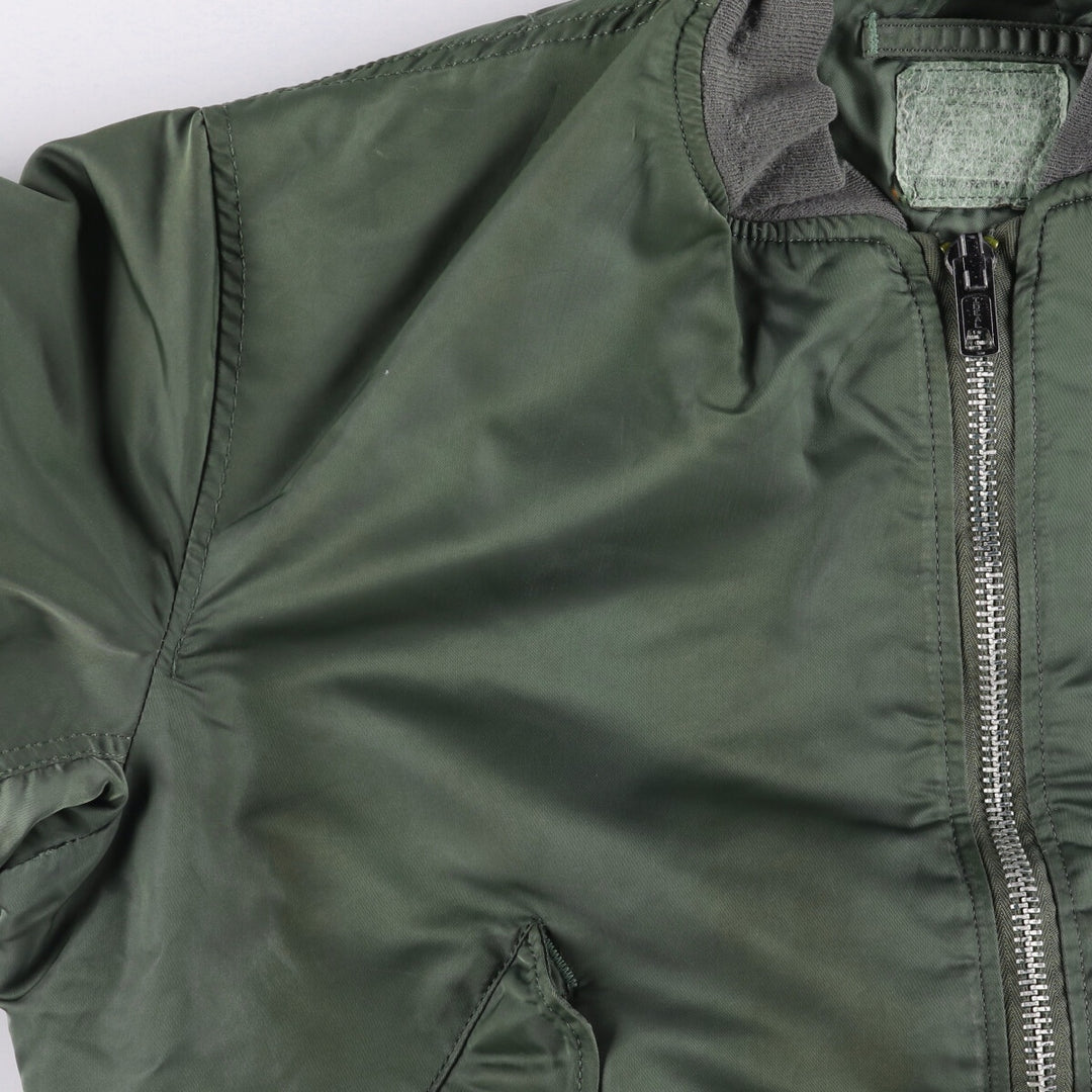 Vintage US military MA-1 style padded military flight jacket, men's size XL unclear Khaki type Vintage Second Hand