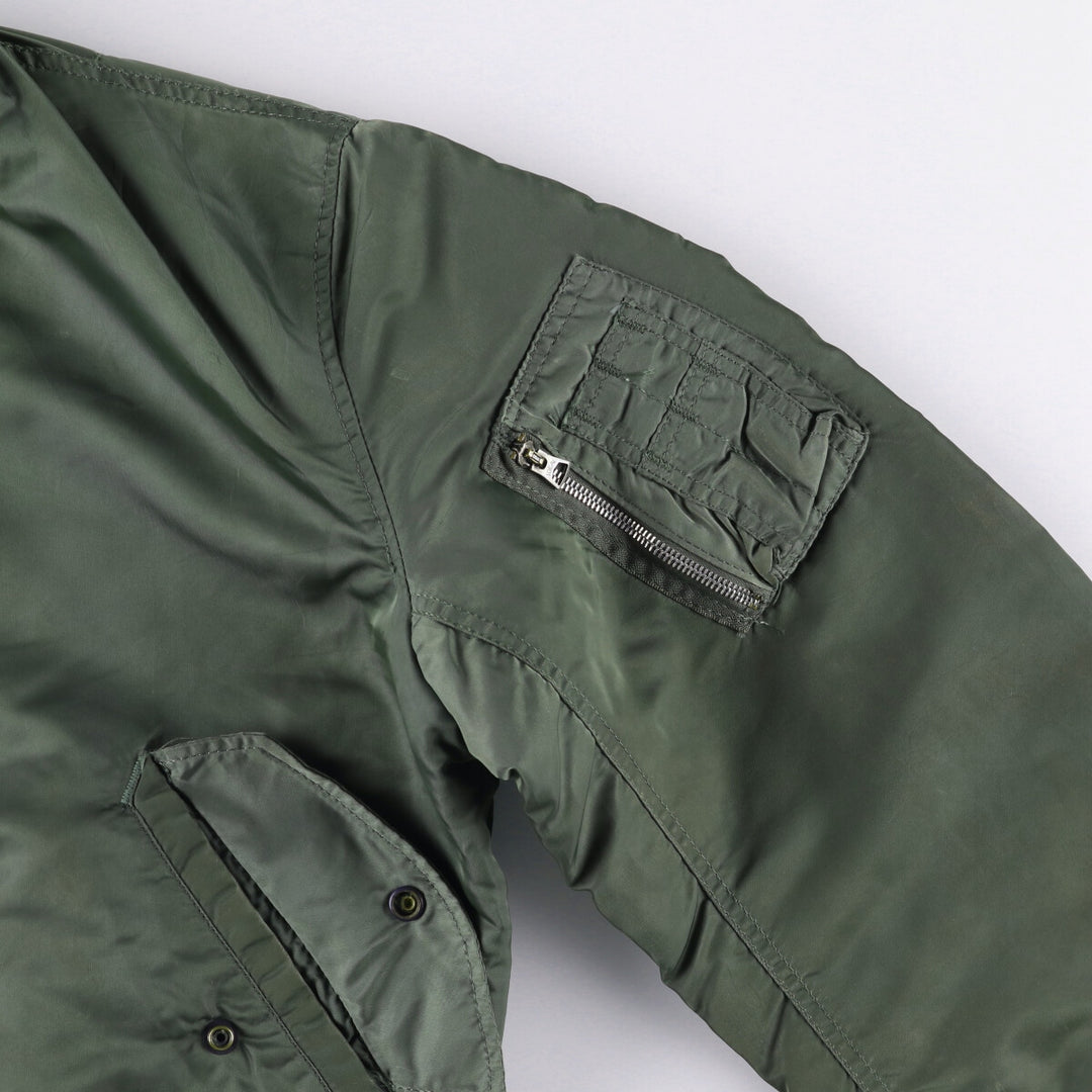 Vintage US military MA-1 style padded military flight jacket, men's size XL unclear Khaki type Vintage Second Hand