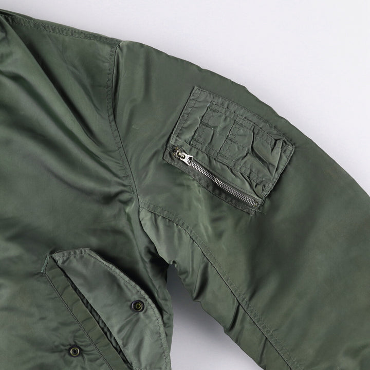 Vintage US military MA-1 style padded military flight jacket, men's size XL unclear Khaki type Vintage Second Hand