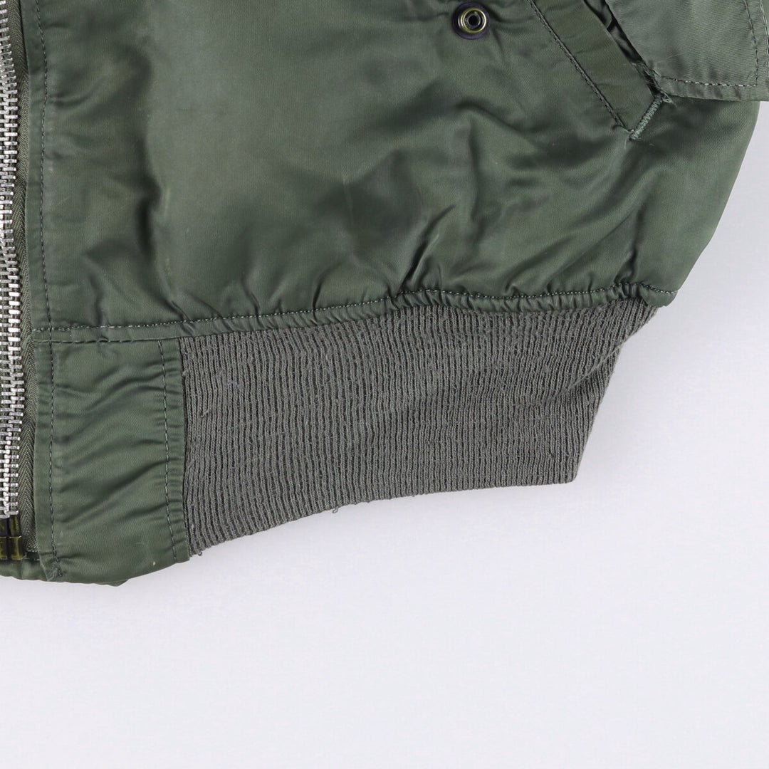 Vintage US military MA-1 style padded military flight jacket, men's size XL unclear Khaki type Vintage Second Hand