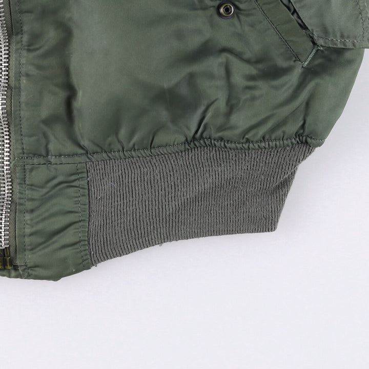 Vintage US military MA-1 style padded military flight jacket, men's size XL unclear Khaki type Vintage Second Hand