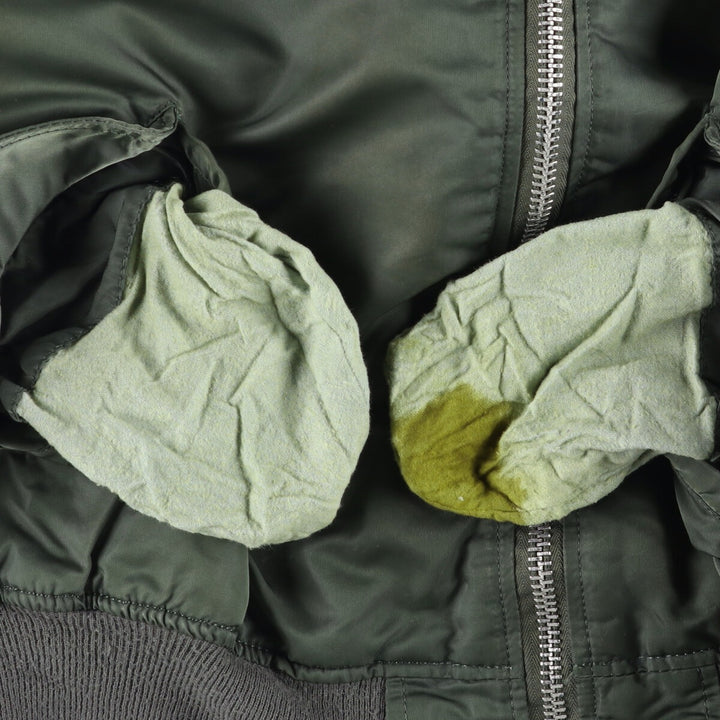 Vintage US military MA-1 style padded military flight jacket, men's size XL unclear Khaki type Vintage Second Hand