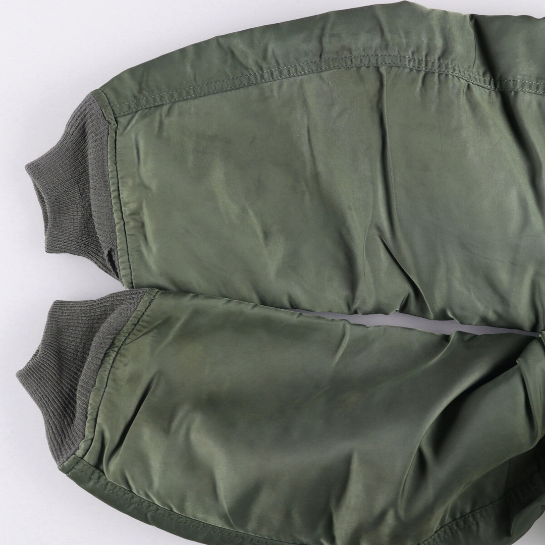 Vintage US military MA-1 style padded military flight jacket, men's size XL unclear Khaki type Vintage Second Hand