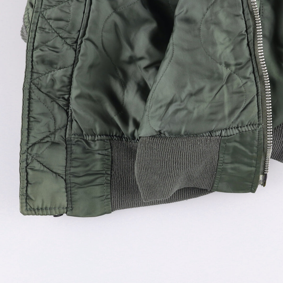 Vintage US military MA-1 style padded military flight jacket, men's size XL unclear Khaki type Vintage Second Hand