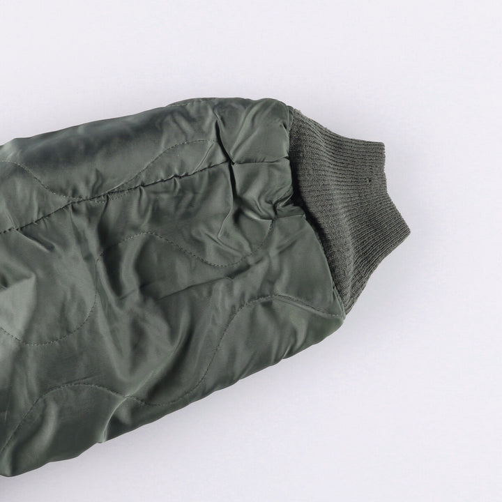 Vintage US military MA-1 style padded military flight jacket, men's size XL unclear Khaki type Vintage Second Hand
