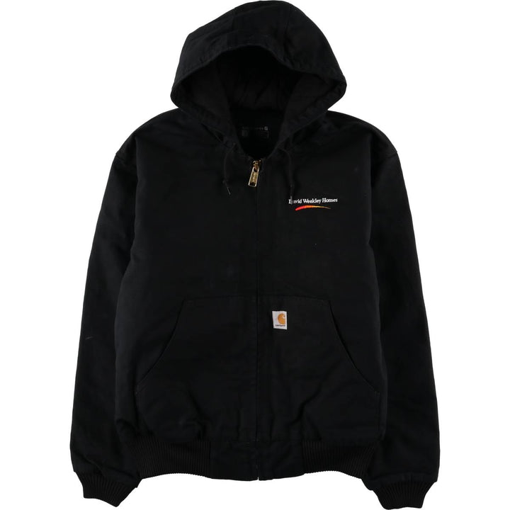 Carhartt Active Jacket, Loose Fit, Duck Full Zip Hoodie, Men's Size L cotton black type Vintage Second Hand