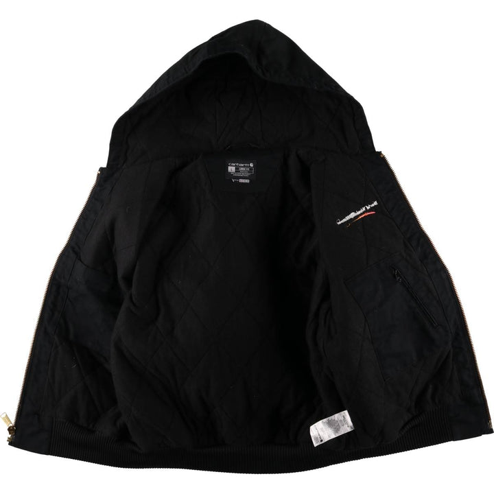 Carhartt Active Jacket, Loose Fit, Duck Full Zip Hoodie, Men's Size L cotton black type Vintage Second Hand