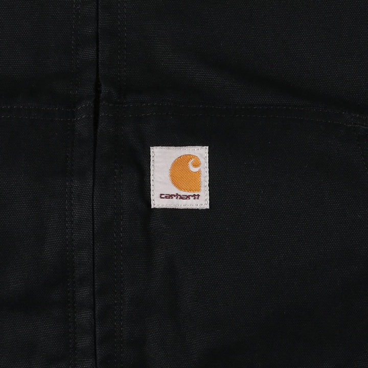 Carhartt Active Jacket, Loose Fit, Duck Full Zip Hoodie, Men's Size L cotton black type Vintage Second Hand