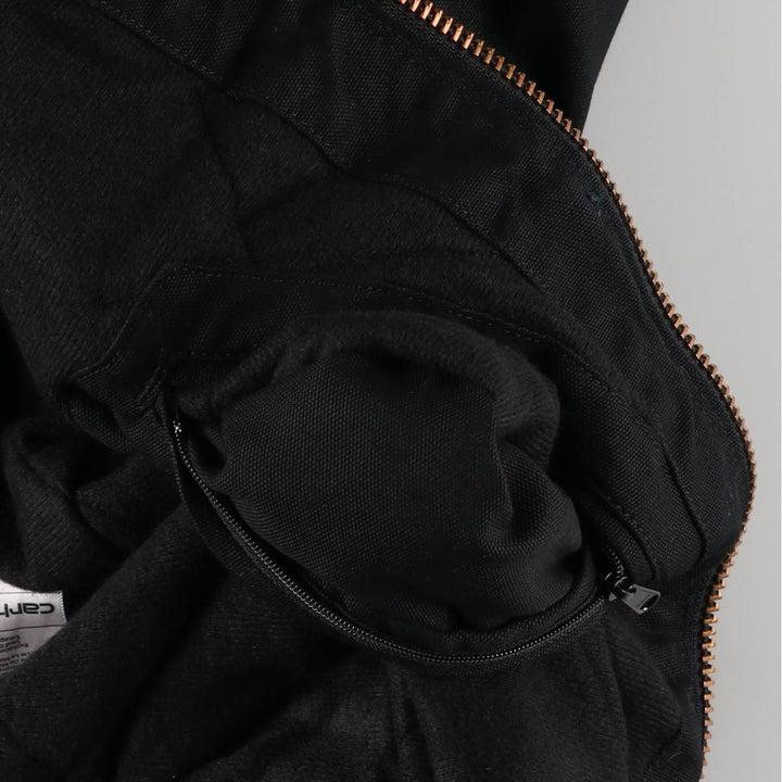Carhartt Active Jacket, Loose Fit, Duck Full Zip Hoodie, Men's Size L cotton black type Vintage Second Hand