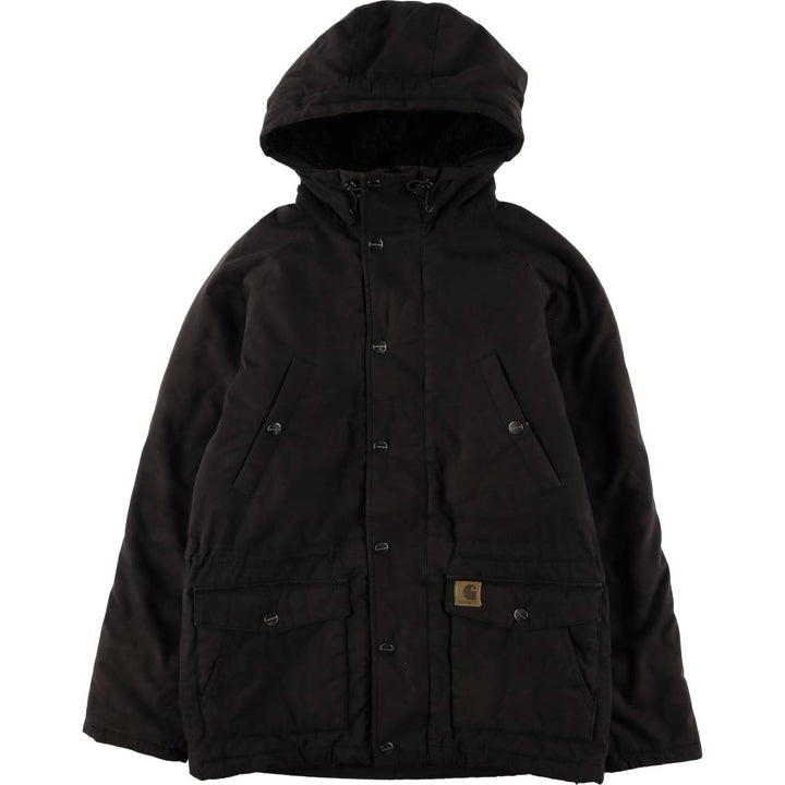 Carhartt TRAPPER PARKA, padded duck full-zip parka, men's size M cotton black type Vintage Second Hand