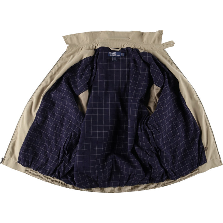 Ralph Lauren POLO by Ralph Lauren Swing Top Sports Jacket Men's L size polyester Beige type Vintage Second Hand