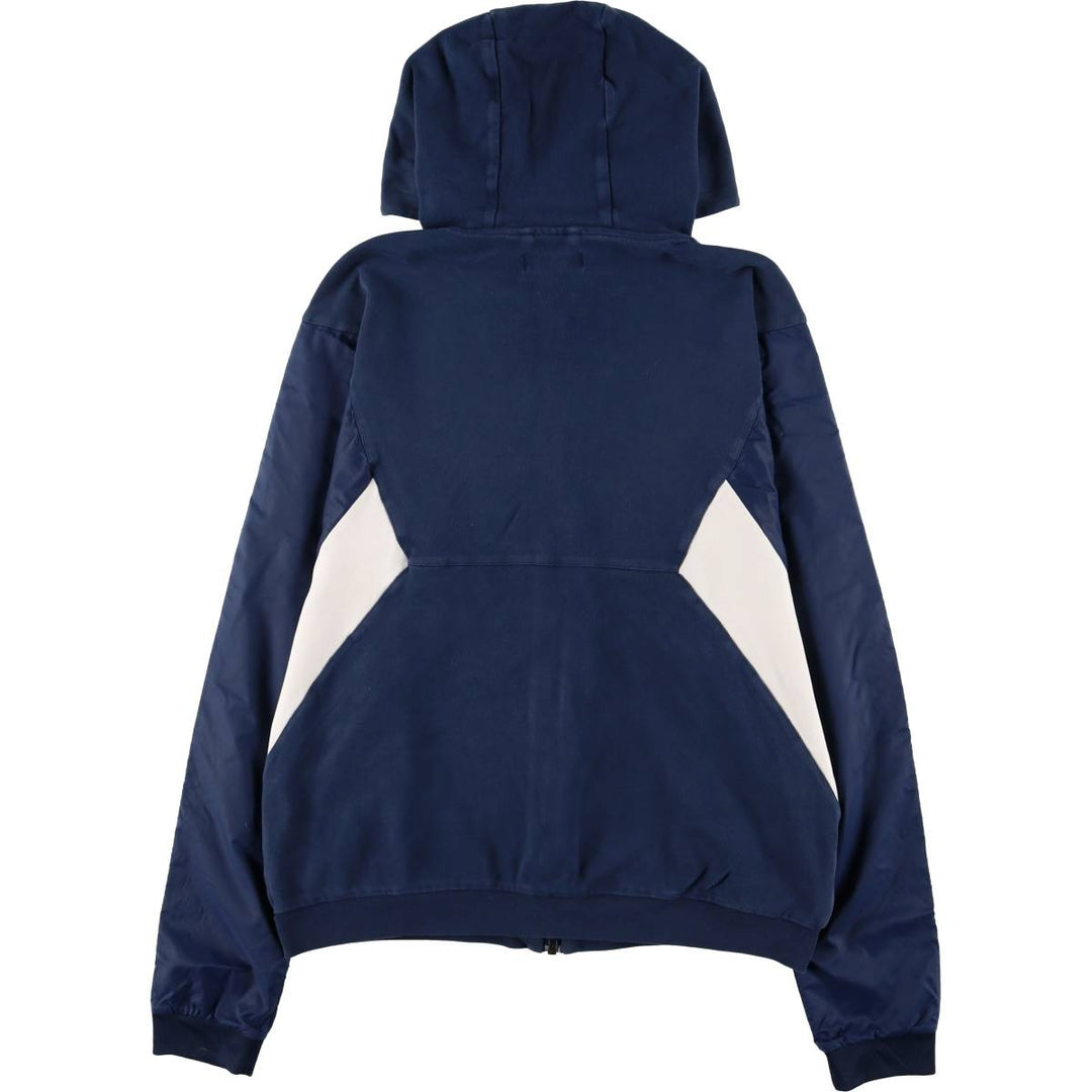 adidas Originals Jersey Hoodie Track Jacket, Women's Size Medium cotton navy blue type Vintage Second Hand