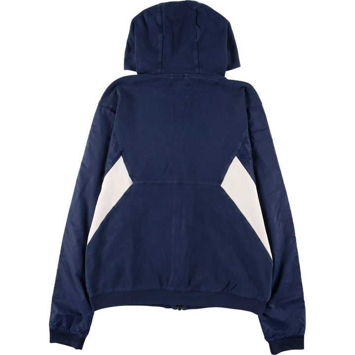 adidas Originals Jersey Hoodie Track Jacket, Women's Size Medium cotton navy blue type Vintage Second Hand