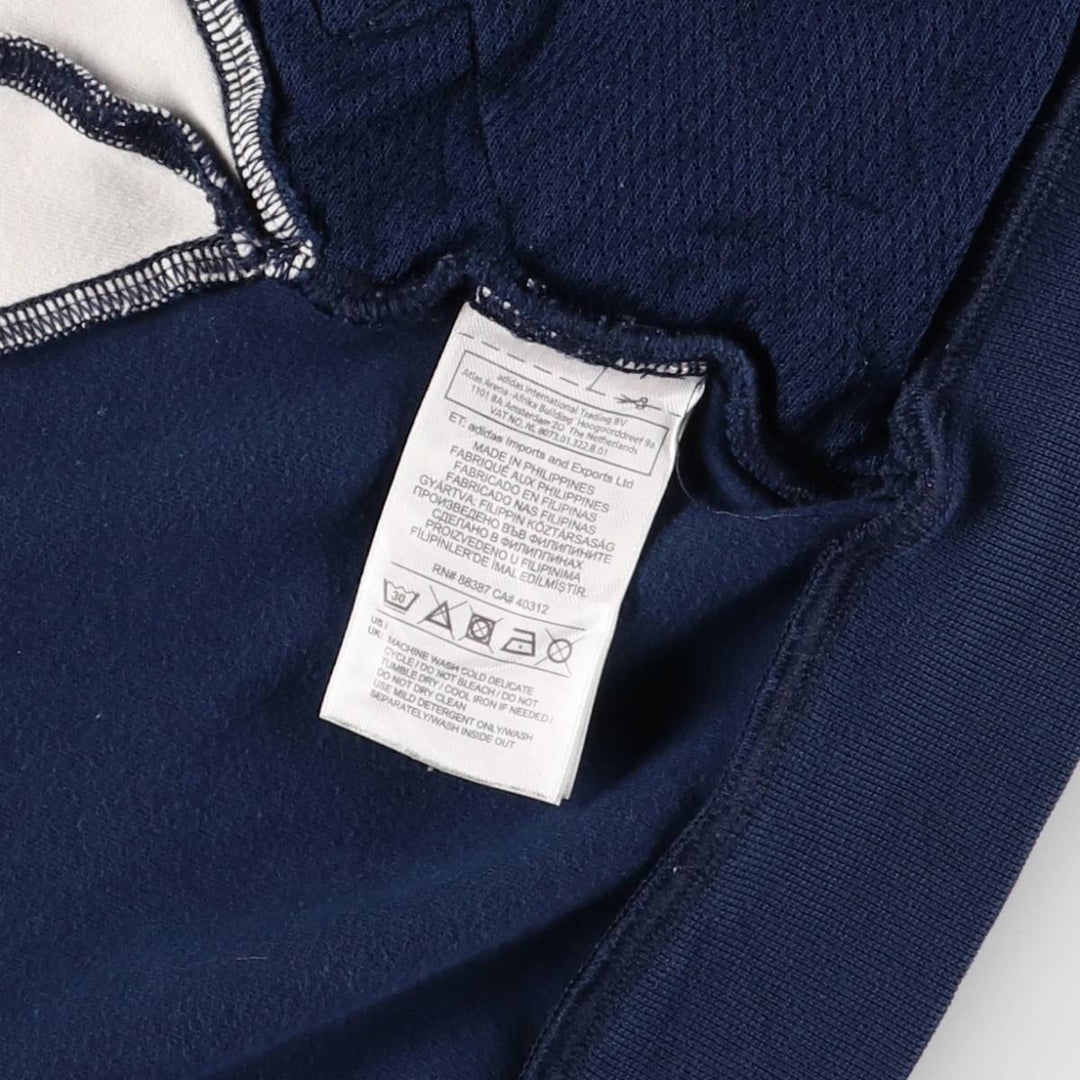 adidas Originals Jersey Hoodie Track Jacket, Women's Size Medium cotton navy blue type Vintage Second Hand